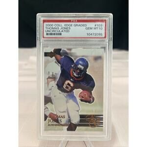 2000 Collector's Edge EG #103 Thomas Jones Uncirculated PSA 10 Gem Mint